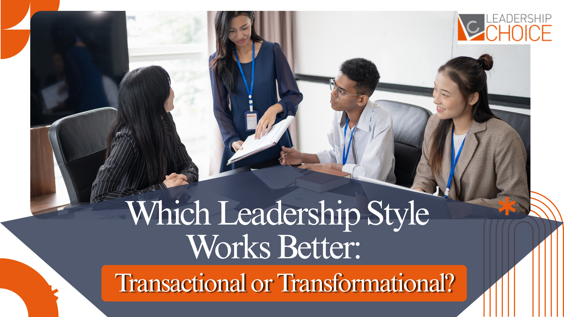 A leader comparing transactional and transformational leadership styles to improve team performance, motivation, and business results.