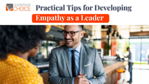 A leader demonstrating empathy and active listening while building trust and stronger relationships with team members.