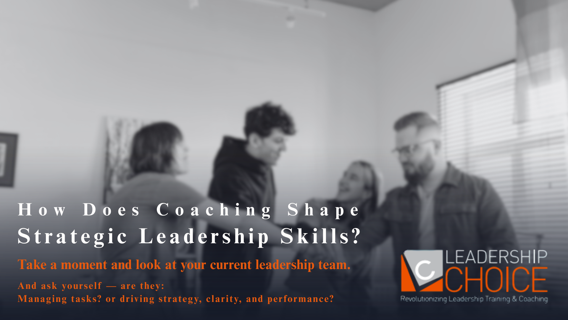 Develop strategic leadership skills through coaching that strengthens vision, influence, decision-making, and team performance in any organization.